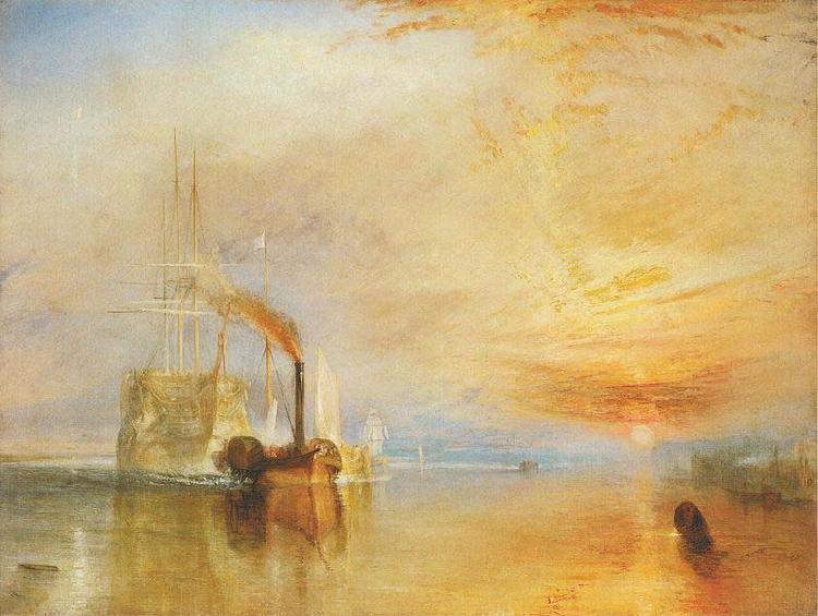 Joseph Mallord William Turner The Fighting Temeraire tugged to her last Berth to be broken up Germany oil painting art